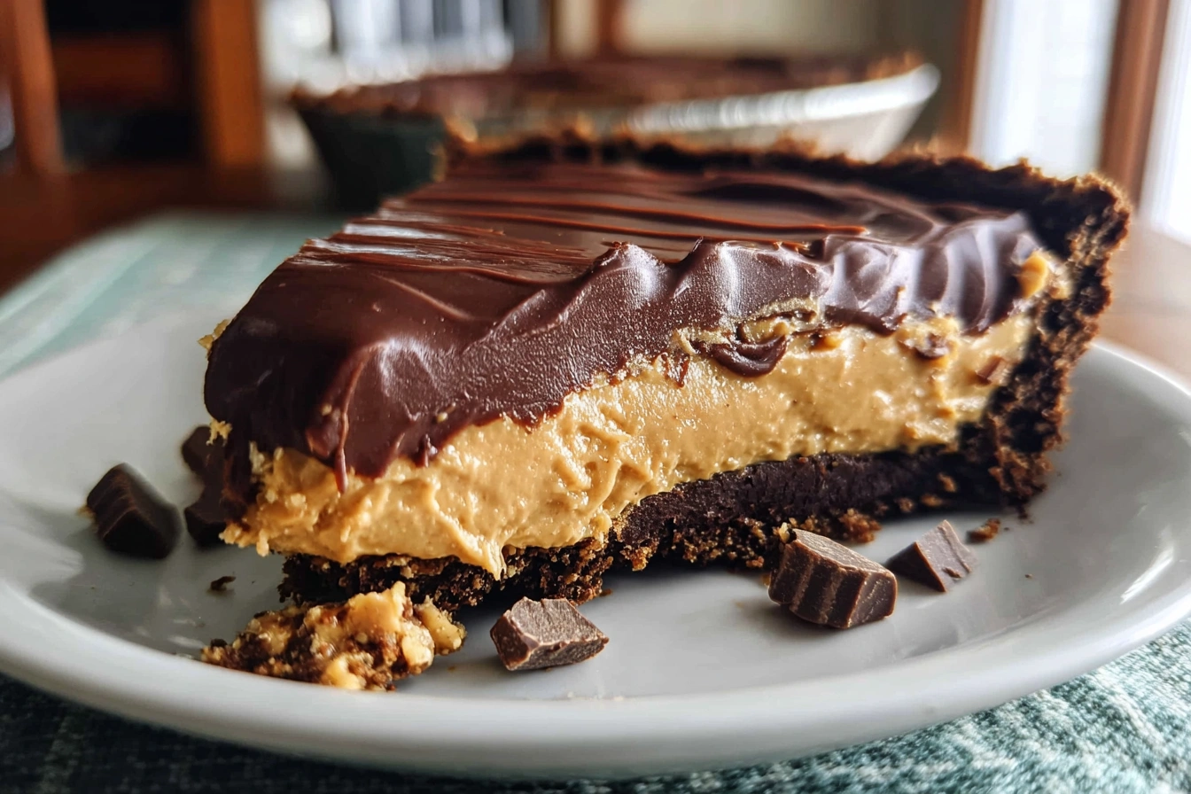 Easy No-Bake Chocolate Peanut Butter Pie: Ready in Minutes